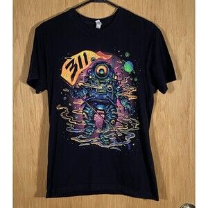 311 Holiday Tour 2019 Band T-Shirt Graphic-T Double Sided Astronaut Size Small